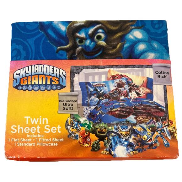Skylanders Giants Twin Size Sheet Set - NEW - still in package. - Picture 1 of 10